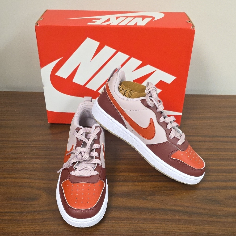 Nike Court Borough Low Recraft Particle Rose/Dragon Red Sz Wmns 6.5 DV5456 603